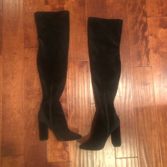 Aldo Shoes - Aldo Tenesha Velvet Over The Knee Boots Size 9